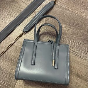 Zara blue mini city bag with 2 strap options